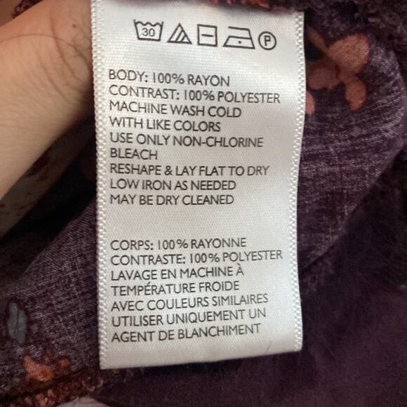 Urban Outfitters Distressed Floral Flare Top Women Size Small - Picture 4 of 4